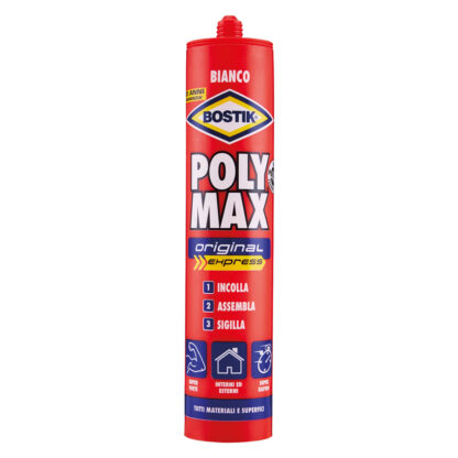 ADESIVO SIGILLANTE UNIVERSALE 'POLY MAX' ORIGINAL  gr. 165 - bianco