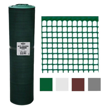 RETE DI PROTEZIONE PER BALCONI 'QUADRANET' mt. 1 x 50 - colore grigio