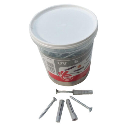 TASSELLO NYLON CON VITE 'UV' Ø 6 x 30 + vite 4,5 x 40mm (250 pz)