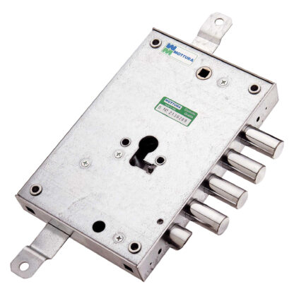 SERRATURA DA APPLICARE TRIPLICE PER PORTE BLINDATE Dx E 63 - mm 206 x  136