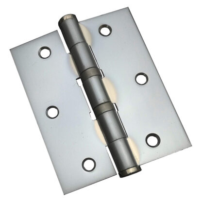 CERNIERA CON CUSCINETTI CROMO SATINATO mm  90 x  75 - sp.2,5