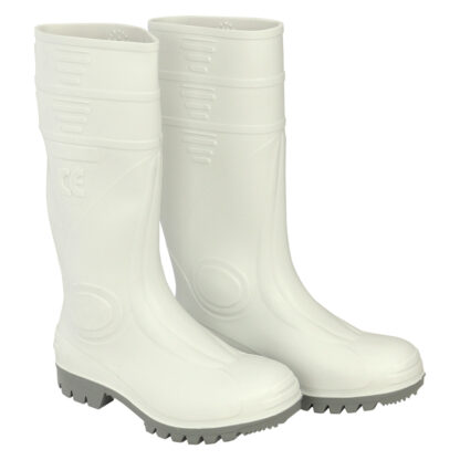 STIVALI 'GINOCCHIO' N. 40 - colore bianco/grigio