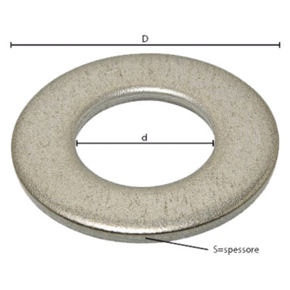 RONDELLA PIANA COMUNE M 14 - 2,7 x 28 x  15 mm