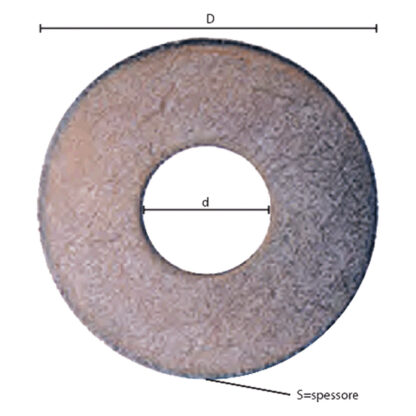 RONDELLA GREMBIALINA M 14- 3,0 x  42 x  15 mm